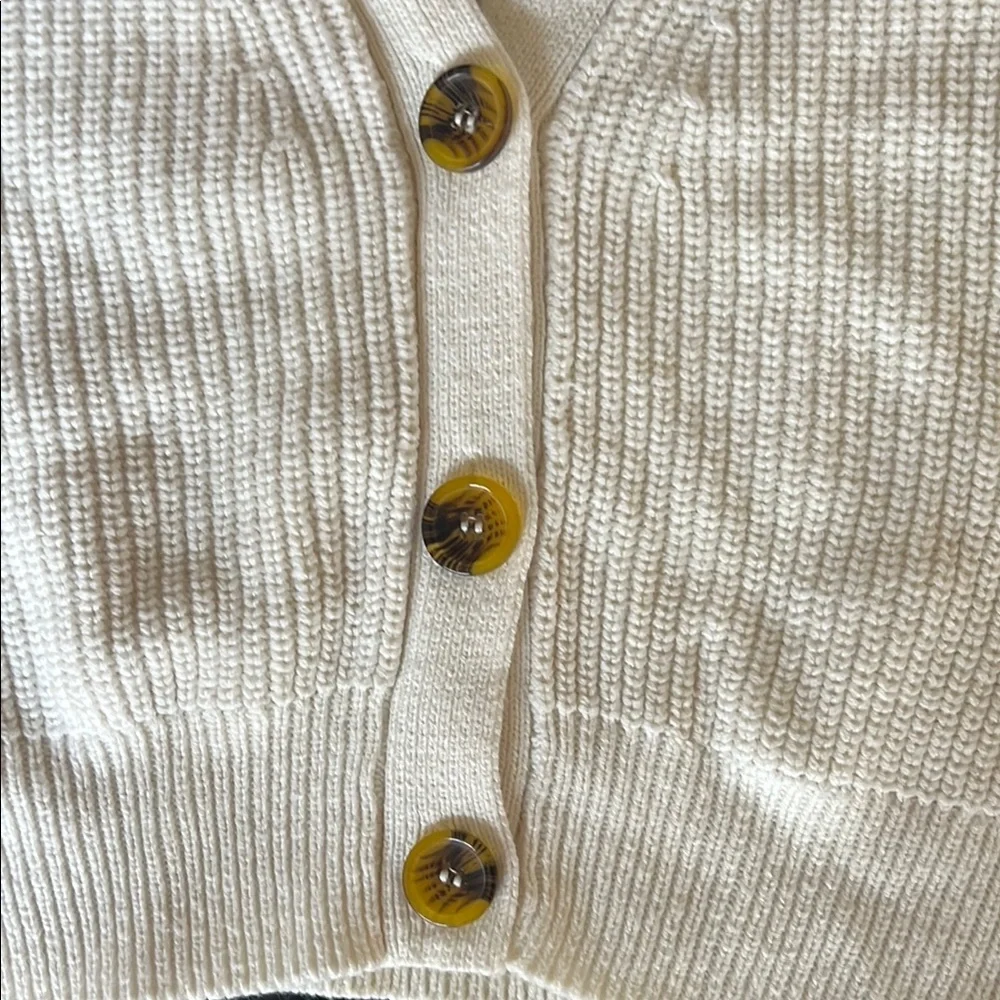 Urban Outfitters Ivory Knit Cardigan with Buttons - Picture 3 of 5